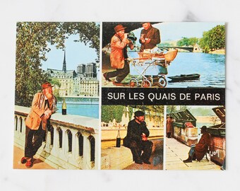 Vintage postcard - Sur les quais de Paris