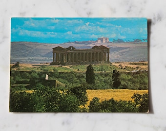 Vintage Souvenir Postkarte - Agrigent Tempel von Concordia, Sizilien, Italien