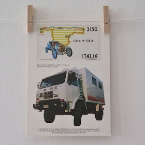 Postal antigua italiana: correos italianos con la inscripción "Itala" de Pekín a París. 1989, postales, postales con imágenes, efímeras de papel, postales
