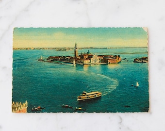 Vintage San Giorgio Maggiore Postkarte, Venedig Italien