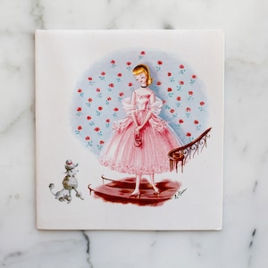 2 vintage vintage rustkaarten uit het midden van de eeuw, kaartbriefpapier, vintage vouwkaarten, opvouwbare kaarten, blanco binnenkant, geen envelop