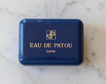 Vintage Jean Patou “Eau de Patou” Soap with Original Box – 1980s – Unused French Perfumed Soap