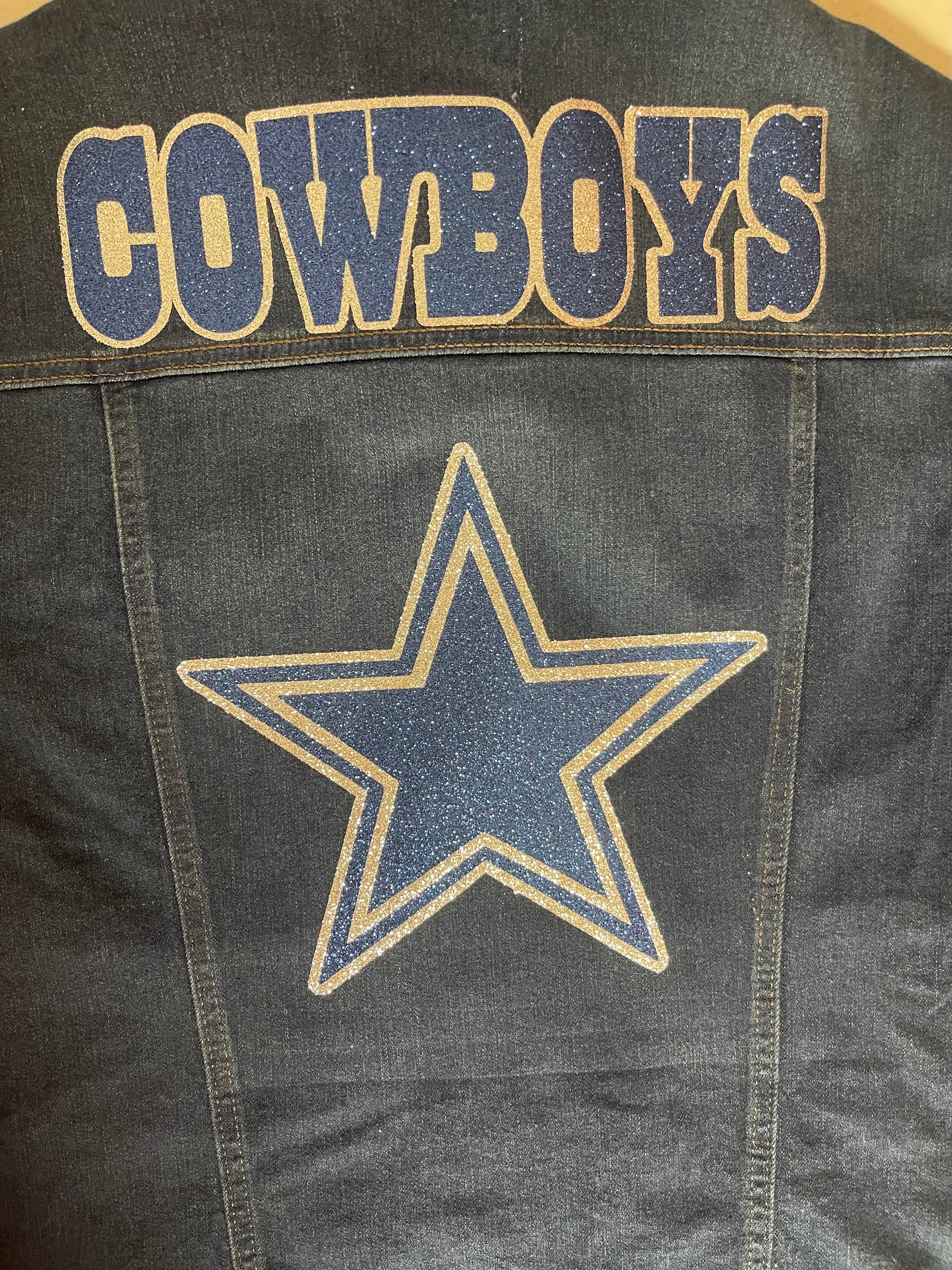 Cowboys Embroidered Applique Iron on Patch 4 X 2 