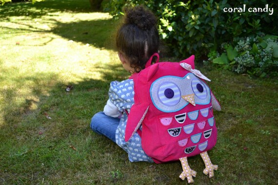 Pink owl clearance backpack