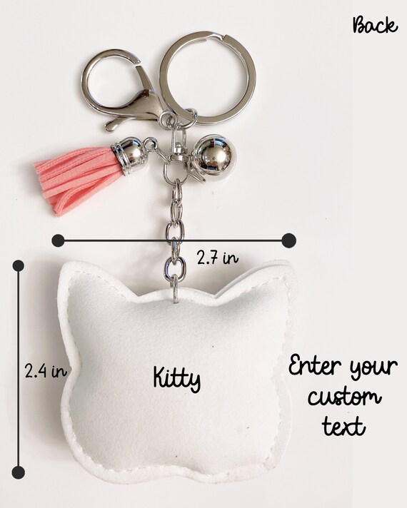 12 Pack Bling Rhinestone Black Hello Kitty Puffy Tassel Keychain Purse Charm