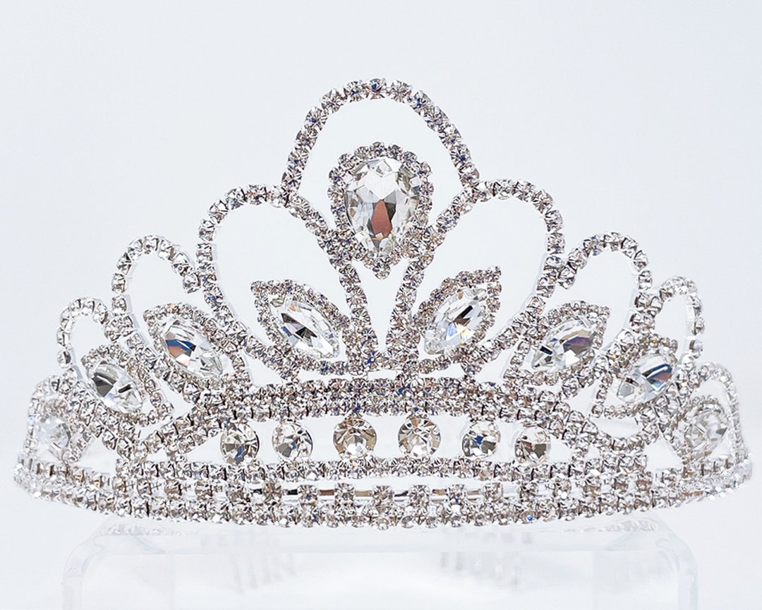 Rhinestone Princess Crystal Tiara, Women Girls Cosplay Party, Crown
