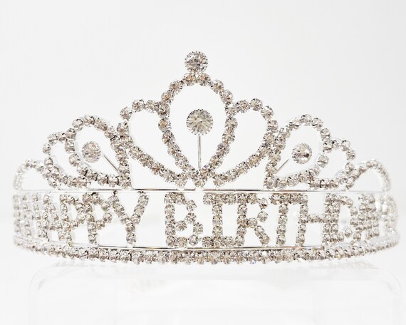 Happy birthday cheap rhinestone tiara