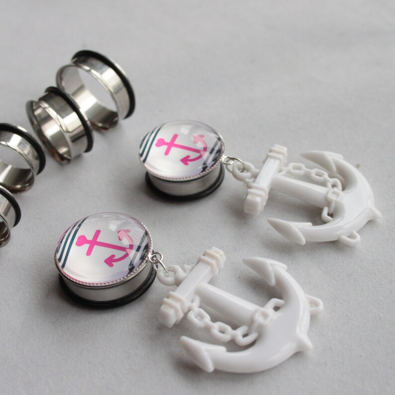 Tunnel Plug Dangle Gauge flare pendant 2G 0G 38\u201d 00G 12 916\u201d 58\u201d 1116 1316 78 1 6mm 8mm 10mm 12 mm 14mm 16mm 18mm 20mm 22mm 25mm