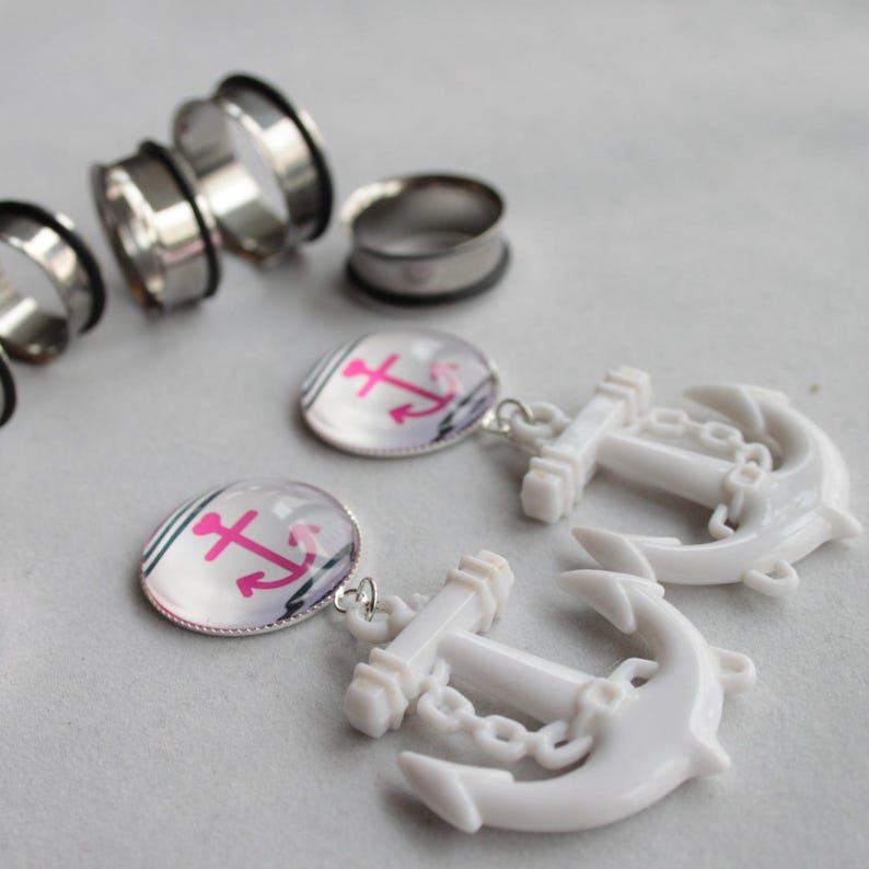 Tunnel Plug Dangle Gauge flare pendant 2G 0G 38\u201d 00G 12 916\u201d 58\u201d 1116 1316 78 1 6mm 8mm 10mm 12 mm 14mm 16mm 18mm 20mm 22mm 25mm