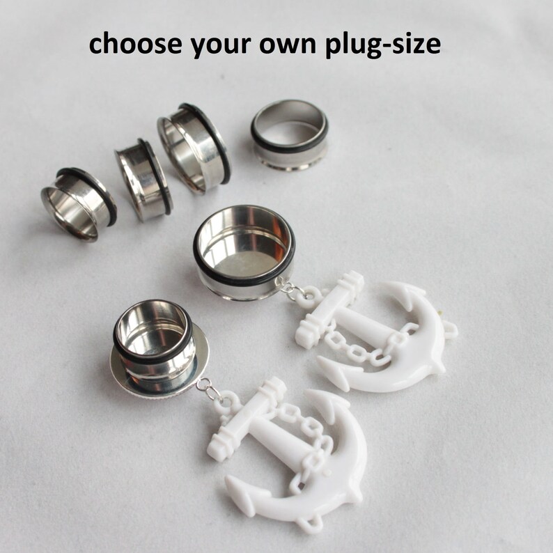 Tunnel Plug Dangle Gauge flare pendant 2G 0G 38\u201d 00G 12 916\u201d 58\u201d 1116 1316 78 1 6mm 8mm 10mm 12 mm 14mm 16mm 18mm 20mm 22mm 25mm