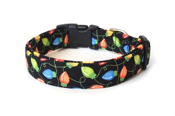 dog collar with christmas lights