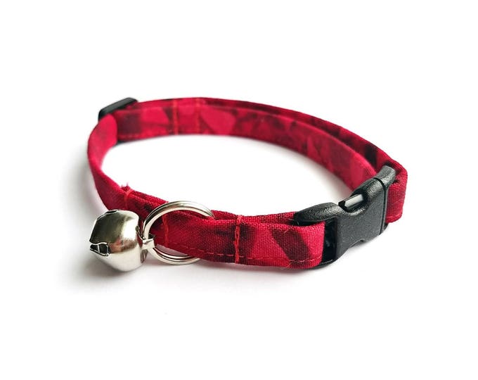 Red Crystal Cat Collar Breakaway Cat Collar Red Cat or Etsy