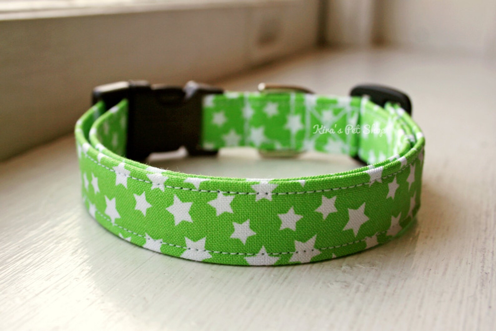 Green Dog Collar Starry Dog Collar Designer Dog Accessories Etsy