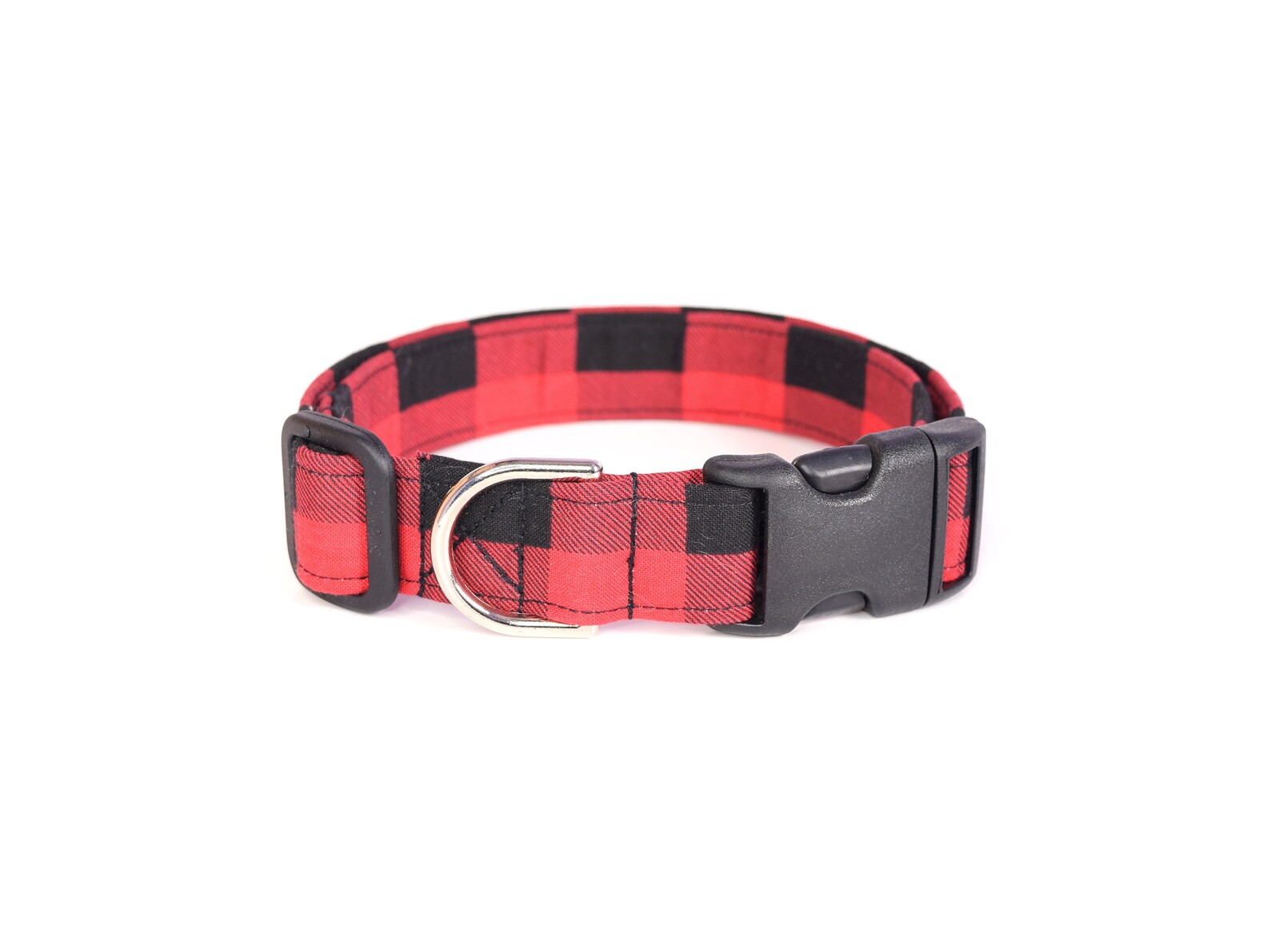 Buffalo Plaid Dog Collar Red Plaid Dog Collar Fall Dog Etsy