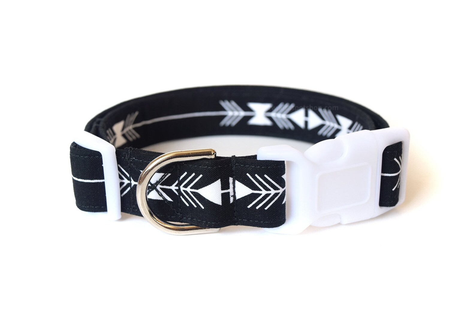 Black and White Dog Collar Tribal Stripe Collar Designer Dog Etsy