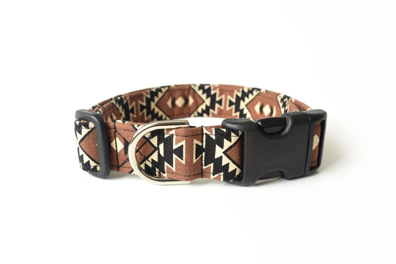 Brown Tribal Dog Collar Southwest Dog Collar Designer Dog Etsy