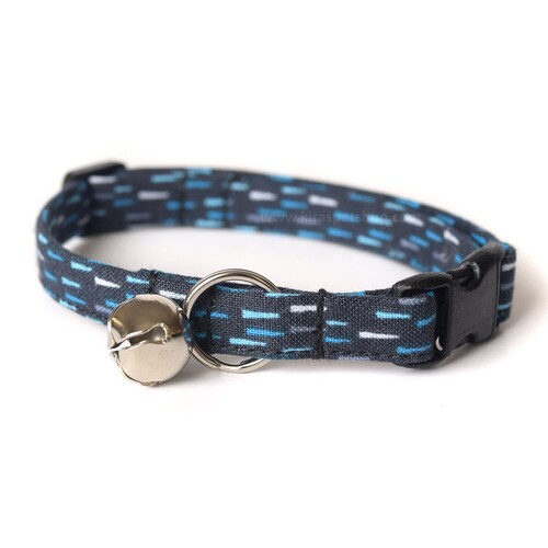Navy Blue Cat Collar Breakaway Cat Collar Boy Cat or Kitten Etsy