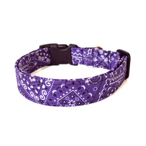 Purple Paisley Dog Collar Bandana Print Dog Collar Designer Dog Accessory Cute Pet Accessories Adjustable Dog Collar Unisex Dog Collar Etsy Canada