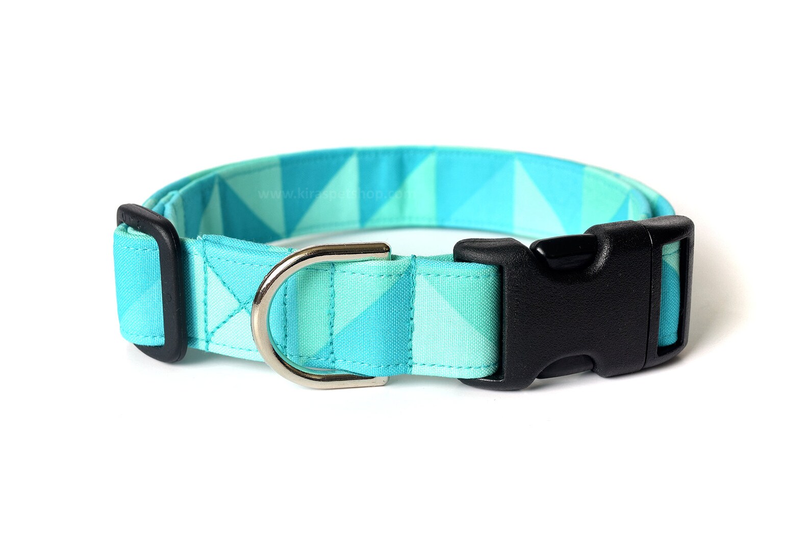 Sky Blue Dog Collar Geometric Dog Collar Designer Dog Etsy