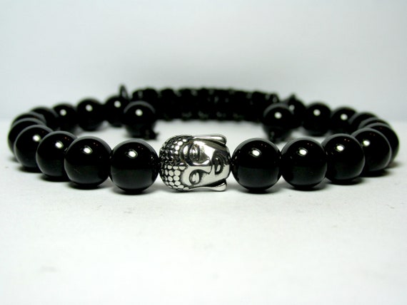 Black onyx 2024 buddha bracelet