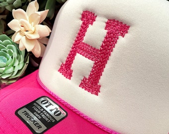 Personalized Chain Stitch Trucker Cap