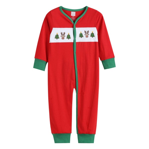 Personalized Christmas Pajamas - Butt Flap Pajamas, monogrammed bottom,