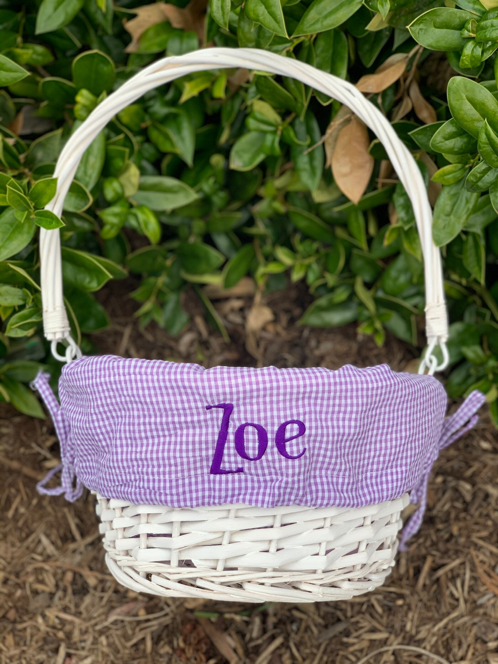 Monogrammed Easter Basket Liner Liner Only Personalized Etsy