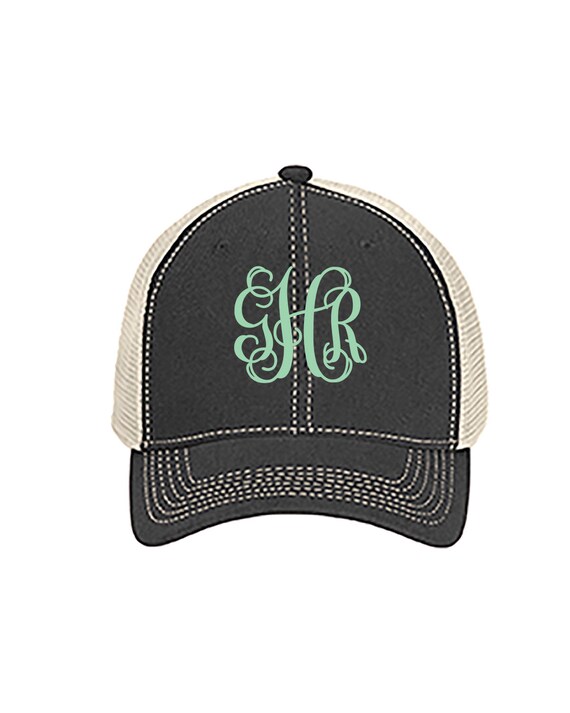 Monogrammed mesh hat Outlet
