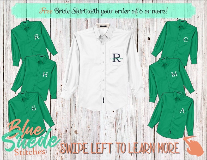 bridesmaid oxford shirts