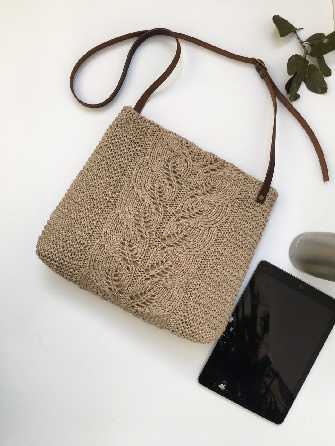 Hand Knitted Crossbody Bag