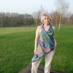 Felted Lovely Green Vest