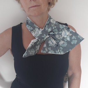 Französischer Schal kleines Stofftuch Sommer Hals Accessoire