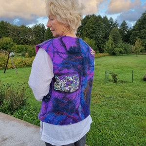 Felted Unisex Vest Woolen Vest