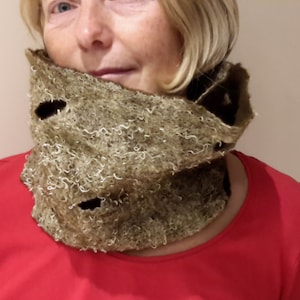 Feltef Unisex Neckwarmer New Zealand Wool Woolen Winter Collar