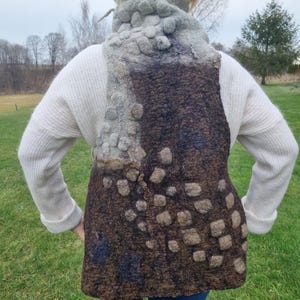 Felted Convertible Woolen Vest
