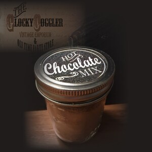 Hot Chocolate Mix Printable CHRISTMAS Sheet 12 Mason Jar Lid - Etsy