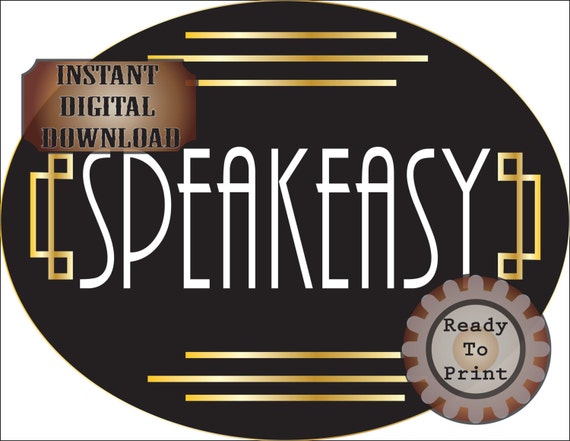 Event Bar Sign for Wedding 1920s Speakeasy Gatsby Style Sign for Wedding Gatsby Themed Party Decor Sign for Bar