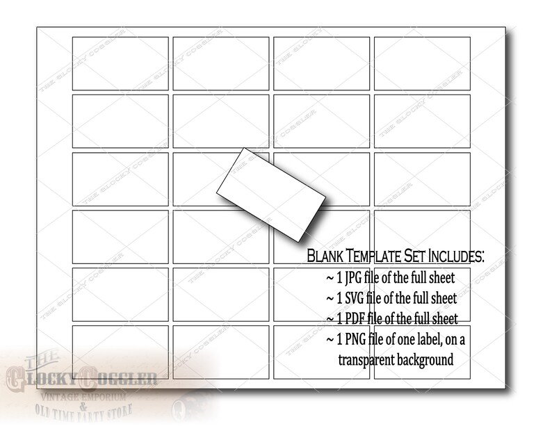BLANK Matchbox Template File Set Jpg Svg Pdf Png Etsy