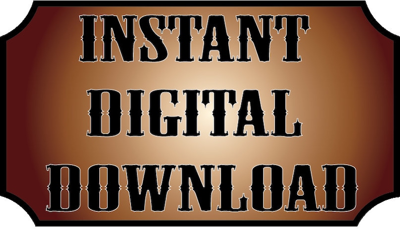 Puede incluir: Un fondo texturizado marr&oacute;n y naranja con el texto "INSTANT DIGITAL DOWNLOAD" en letras negras en negrita.