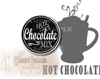 Hot Chocolate Mason Jar Lid Printables