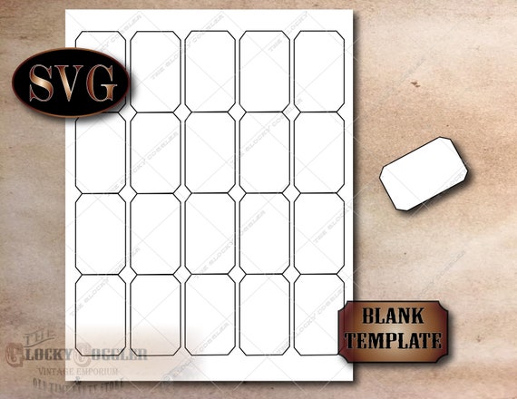 BLANK Tickets Template File Set Jpg Svg Pdf Png | Etsy