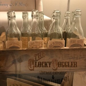 6 Liquor Bottle Labels Printable Bootlegger Prohibition Speakeasy Party ...