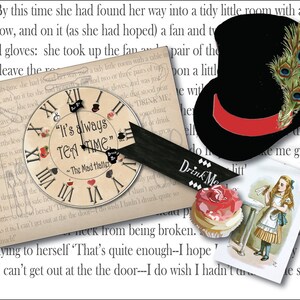 Mad Hatter Clock Face Placemat Printable 11x14 File - Etsy
