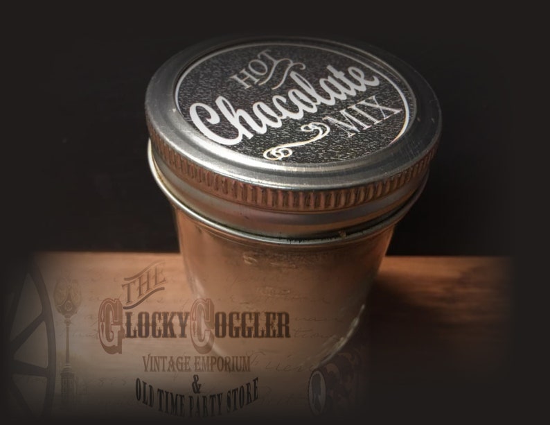 Hot Chocolate Mix Printable CHRISTMAS Sheet 12 Mason Jar Lid - Etsy