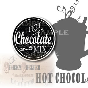 Hot Chocolate Bar Printable Set of 5 Files PDF JPG Chalkboard Art Style ...