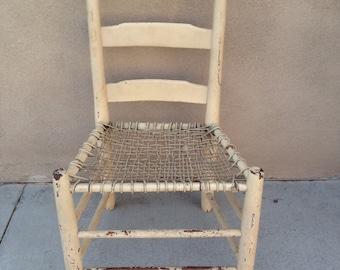 Original Antique Shaker Ladder Back Chair