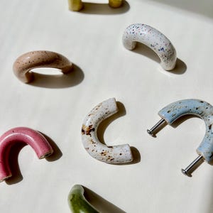 Ceramic Dresser Knobs – Handmade Nursery Drawer Pulls - Playroom Decor