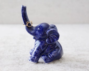 Elephant Ring Holder - Lucky Elephant Ring Holder - Elephant Decor