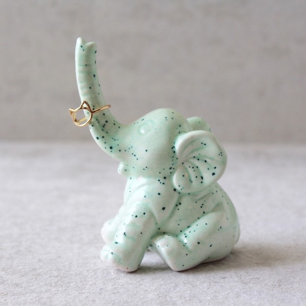 Elephant Ring Holder - Lucky Elephant Ring Holder - Elephant Decor