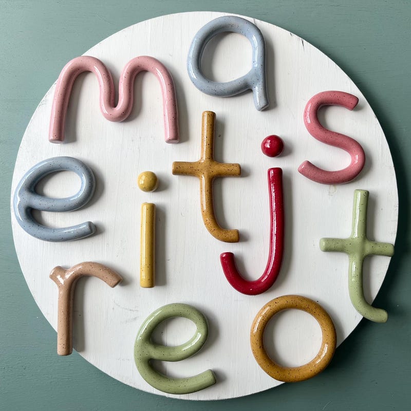 Ceramic Letters - Etsy